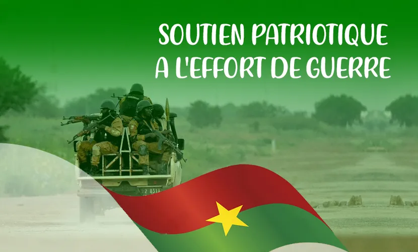 Citoyens du Burkina Faso manifestant leur solidarité patriotique et leur soutien à l'effort national